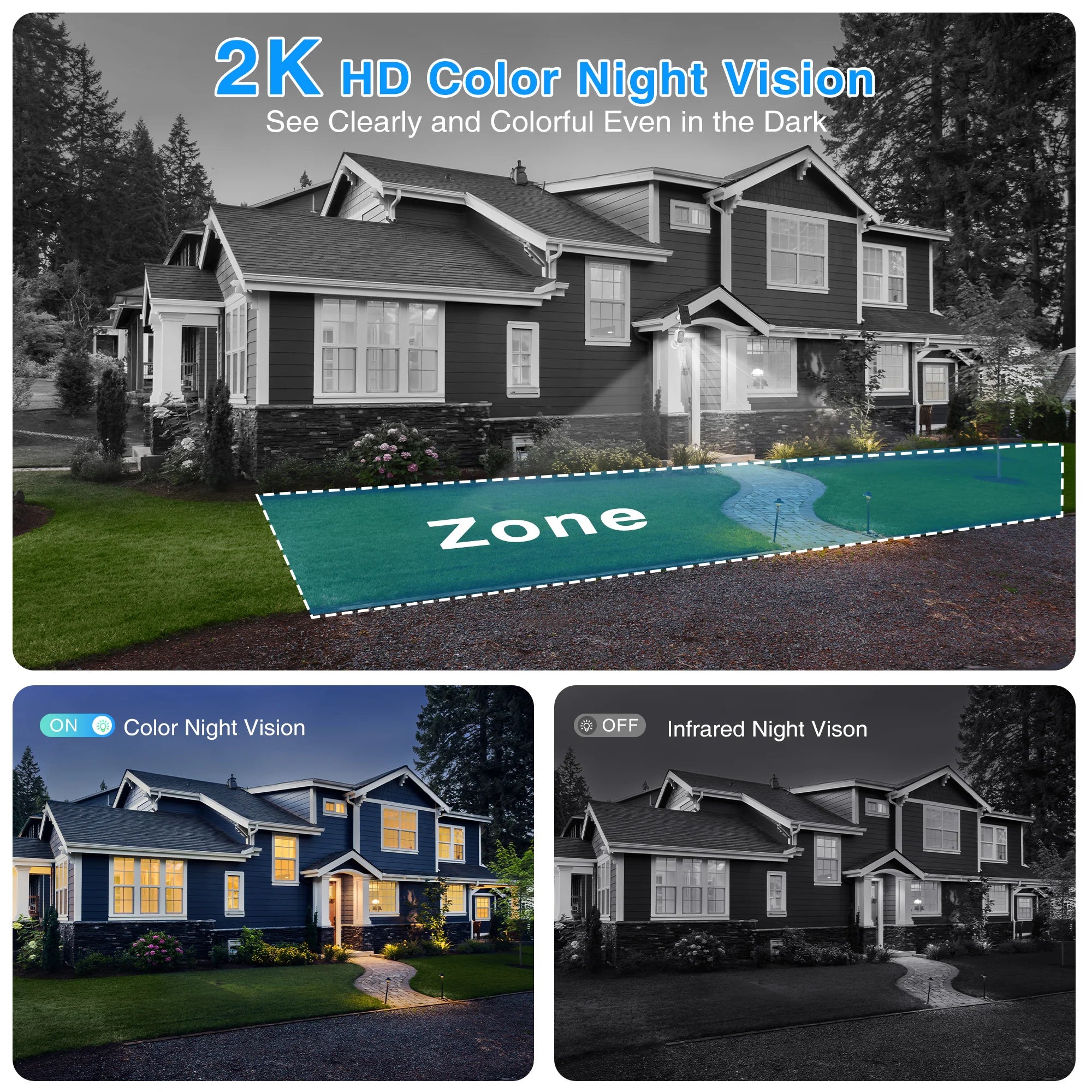 BESDER 4MP Solar WiFi Security Camera