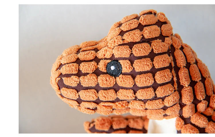 Plush Squeaky Dinosaur Dog Toy