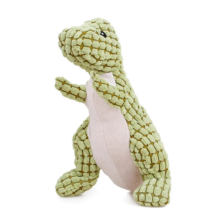 Plush Squeaky Dinosaur Dog Toy