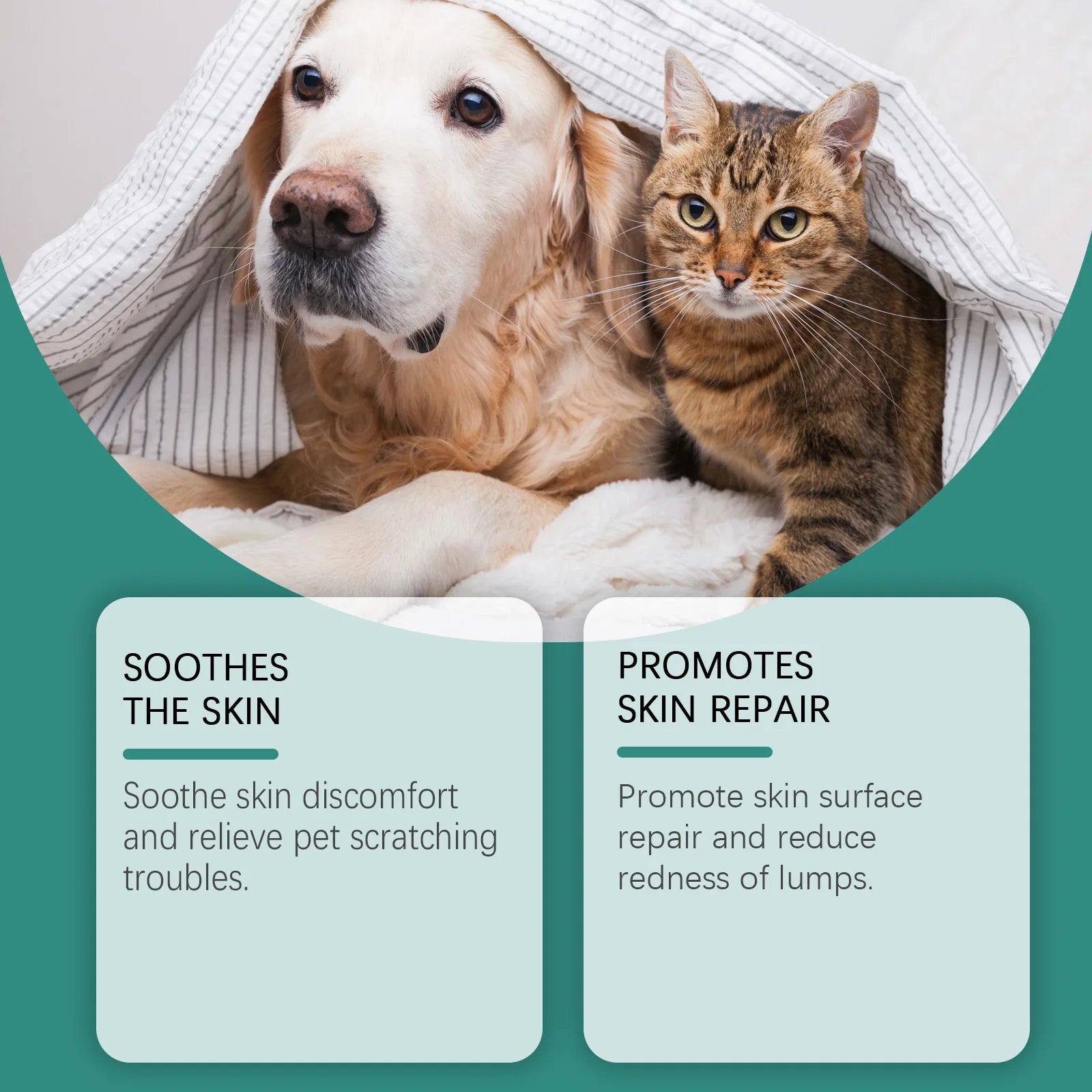 YEGBONG Hypoallergenic Pet Skin Care Spray Soothing Redness Relief Gentle Scratching Control for Dogs and Cats Sensitive Skin