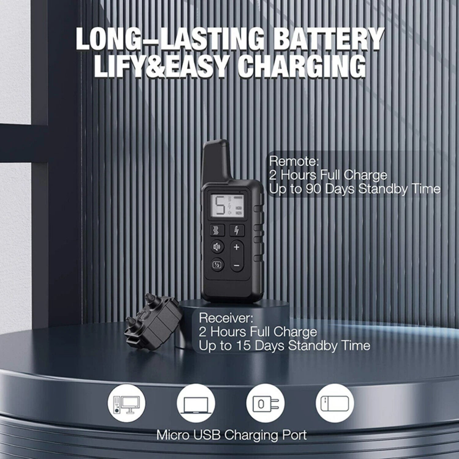 Efficient, Easy-to-Use Rechargeable Remote Pet Training Collar with Adjustable Shock and Vibration Settings for Effective Behavi