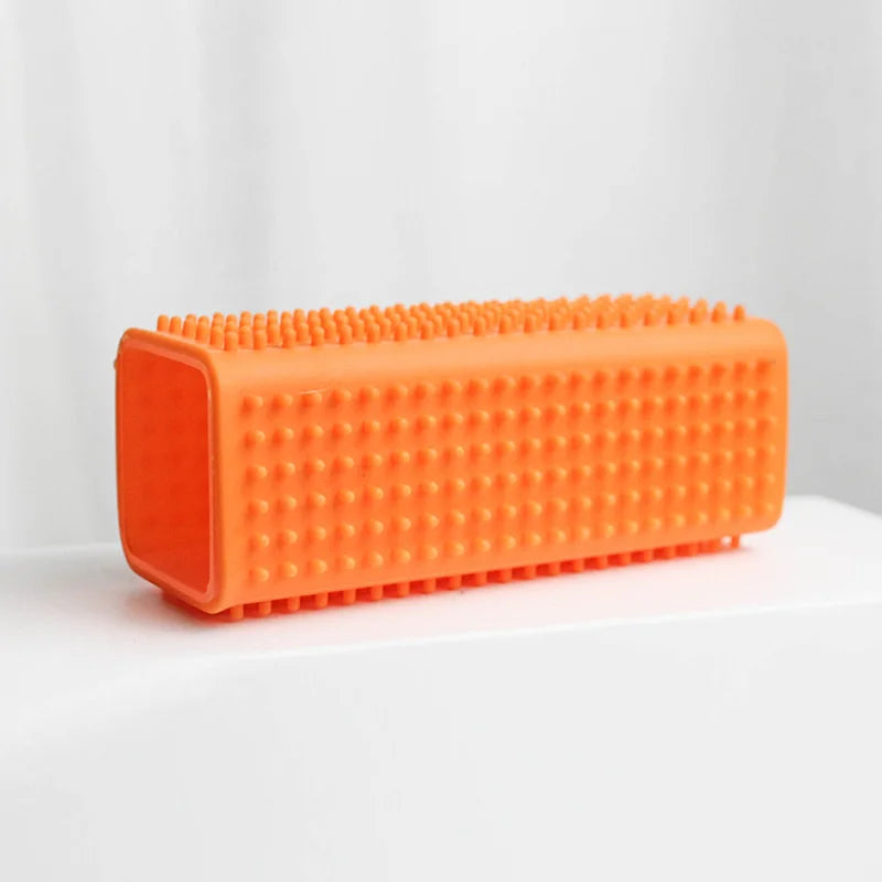 1PC Silicone Hollow Rubber Pet Dog Cat Hair Remover Cars Furniture Carpet Clothe Sofa Cleaner Brush Cat Massage Clean Hair Brush