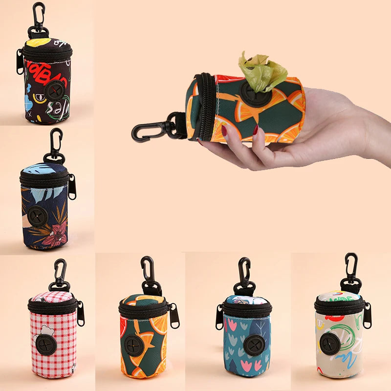 Pet feces bag can be hung with Portable Hanging with Buckle Dogs Waste Bagoutdoor pet training miscellaneous storage bag