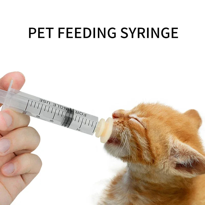 Newborn Pet Feeding Nipple & Bottle – Silicone Pacifier for Puppies & Kittens