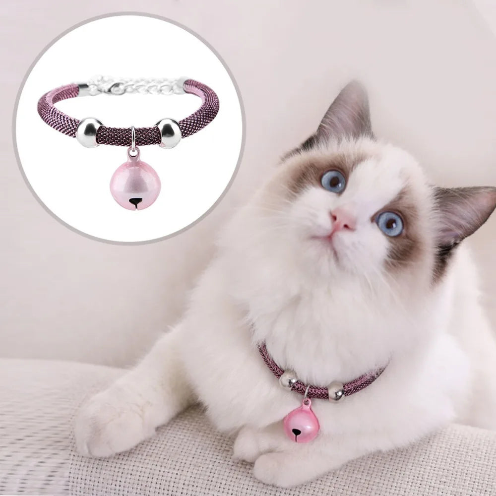 Pet Bell Japanese Japanese Style Cat Collar (Simple Pink) Cat Collars & Leads