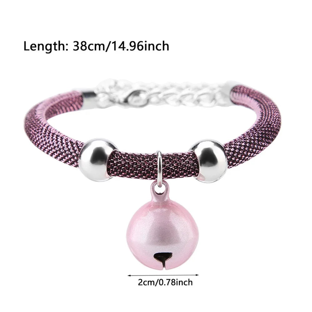 Pet Bell Japanese Japanese Style Cat Collar (Simple Pink) Cat Collars & Leads