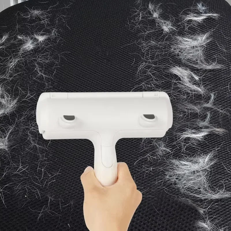 Cat Hair Remover Brush Large Pet Fluff Roller Portable Washable Cat Dog Lint Furniture Sofa Cleaning Tool Reusable Self-cleaning