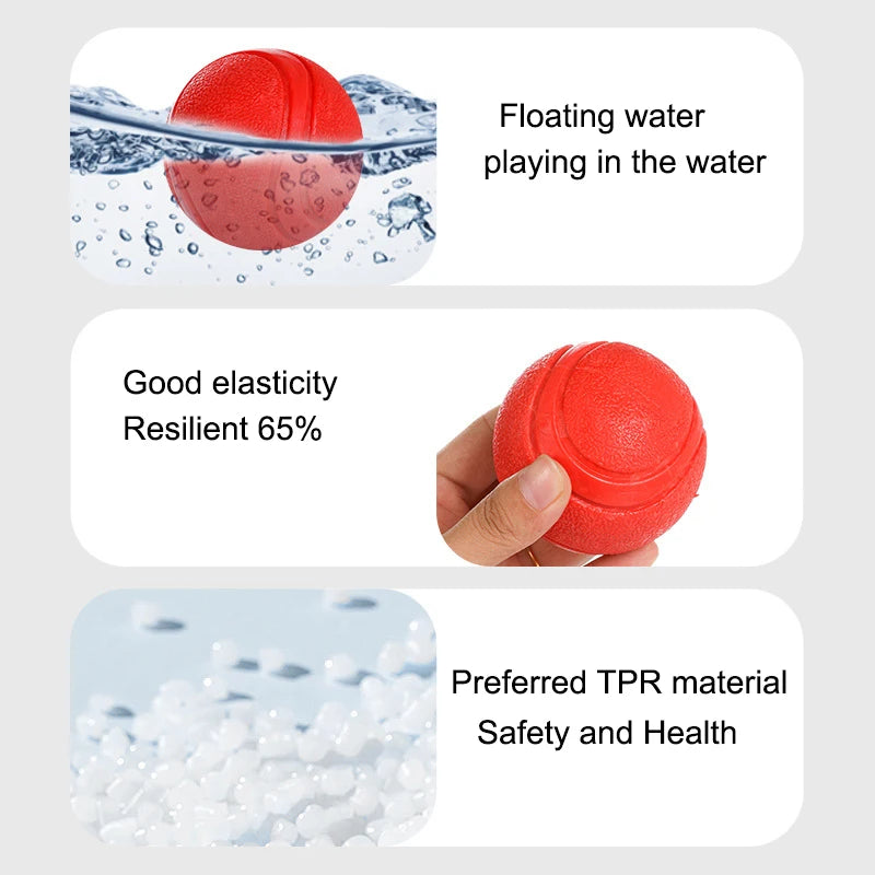 Indestructible Chew Proof Rubber Ball S to L Size Durable Bouncy Dog Toy for Pets Training Interactive Chew Resistant Molar Ball