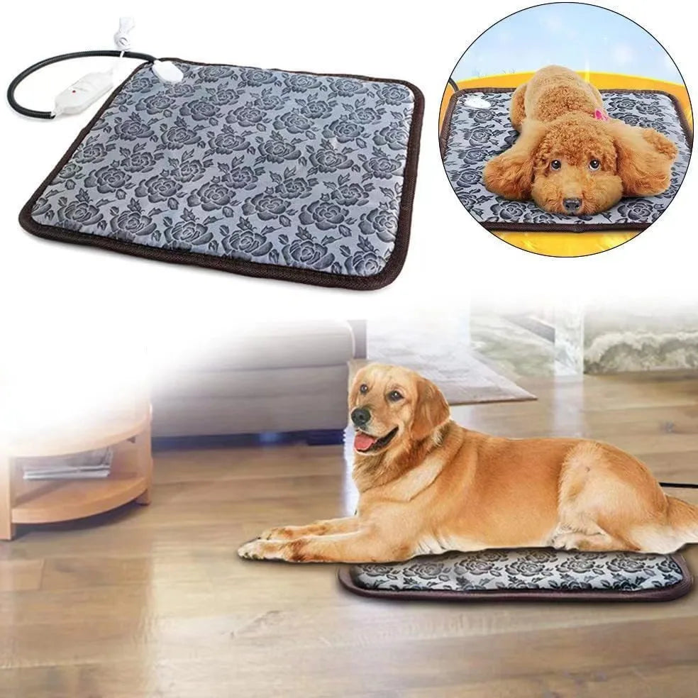 Pet Heated Mat – Adjustable Electric Heating Pad for Dogs