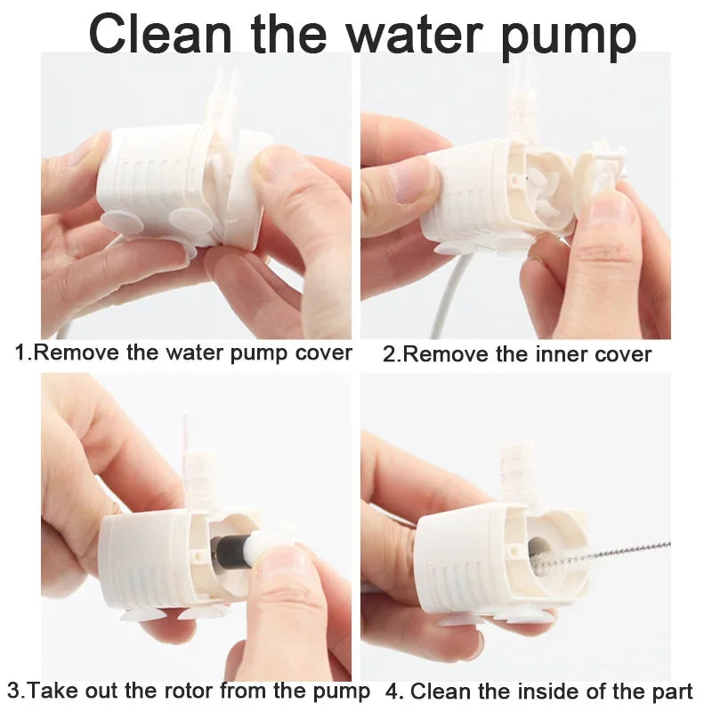 Water Pump Pet Cat Water Dispenser Anti Dry Burning Motor Cat Flower Water Dispenser Water Dispenser Fish Tank Submersible Pump