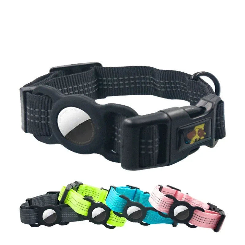 Dog For Apple Dog Pet Collar Airtag Reflective Collar Soft With Supplies Fashion Nylon Dog Anti-lost Case Suit Tracking Collar