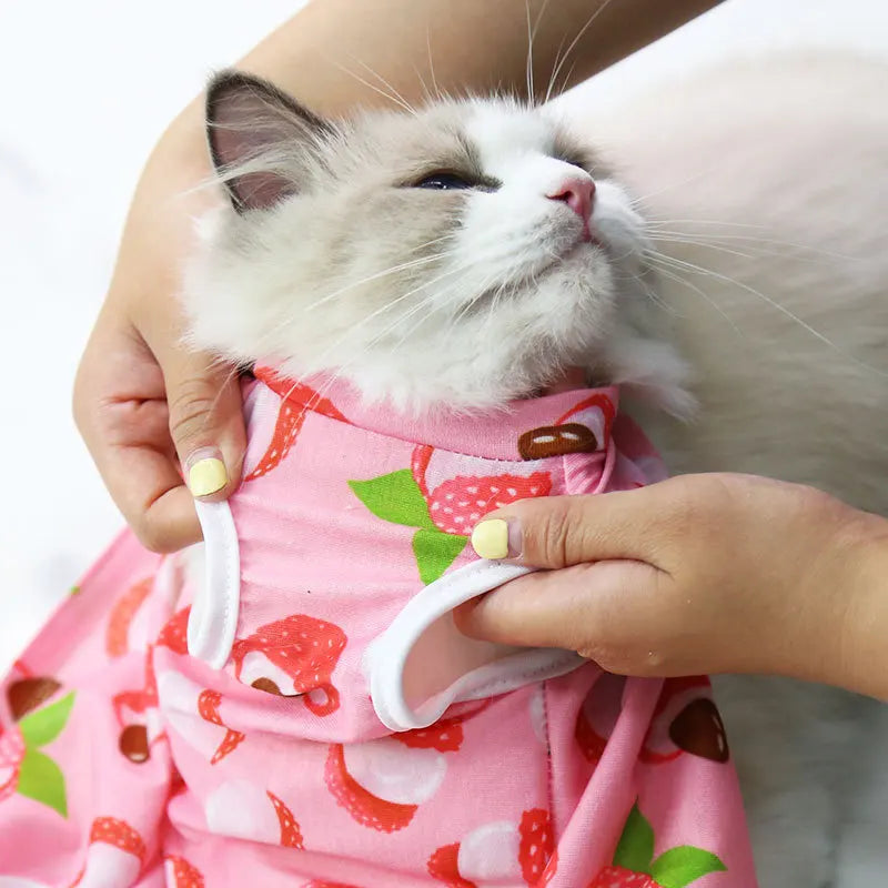 Cat Anti-licking Sterilization Clothes Pet Surgery Suit for Small Dog Cat Weaning Breathable Puppy Anti-scratch Body Strap Vest