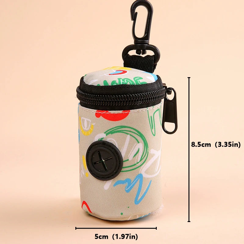 Pet feces bag can be hung with Portable Hanging with Buckle Dogs Waste Bagoutdoor pet training miscellaneous storage bag
