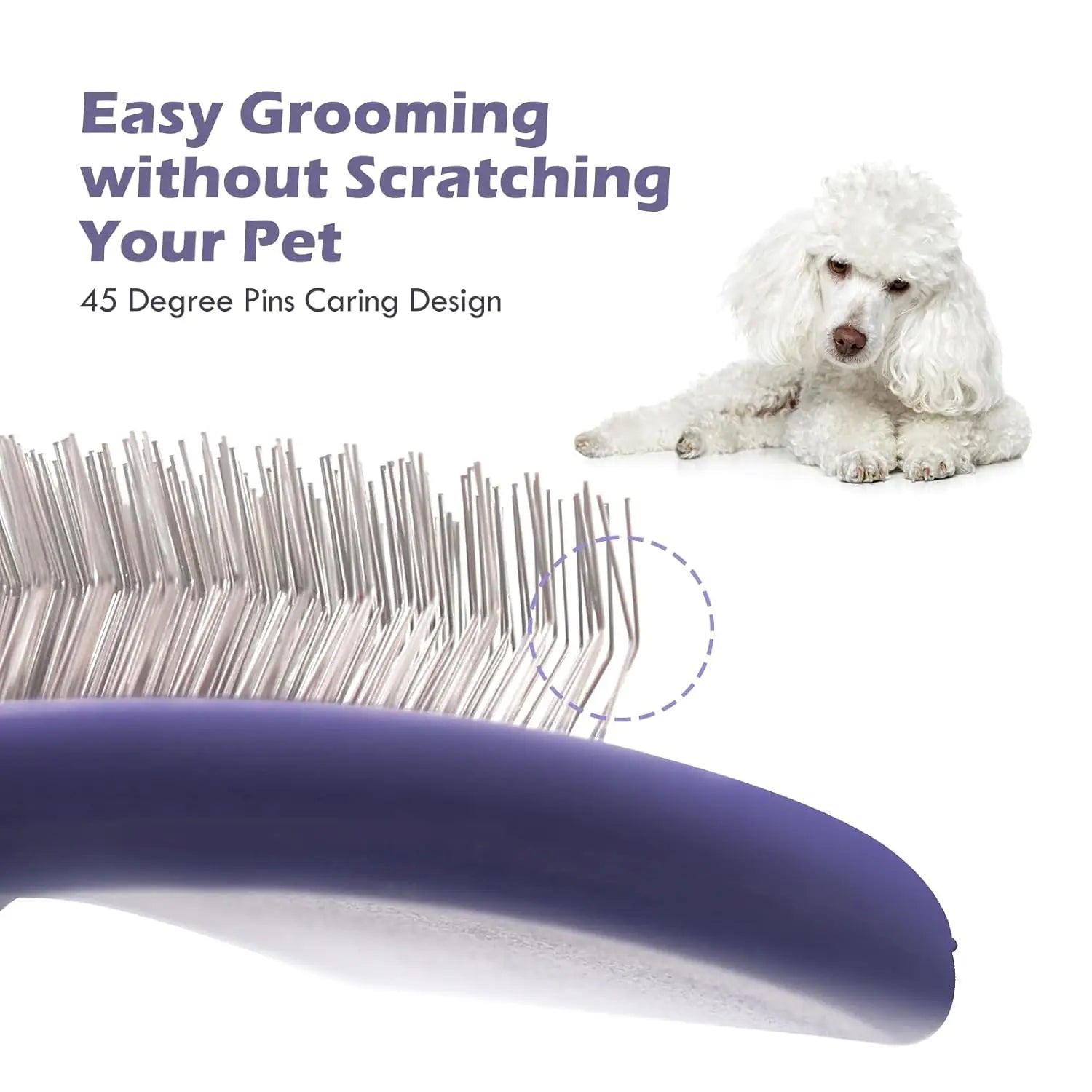 Dog Brush for Poodles Grooming Brush for Dematting Detangle Poodles German Shepherd Hair Pitbulls Yorkies Retriever Bathing