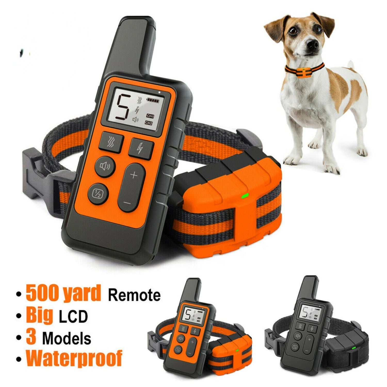 Efficient, Easy-to-Use Rechargeable Remote Pet Training Collar with Adjustable Shock and Vibration Settings for Effective Behavi