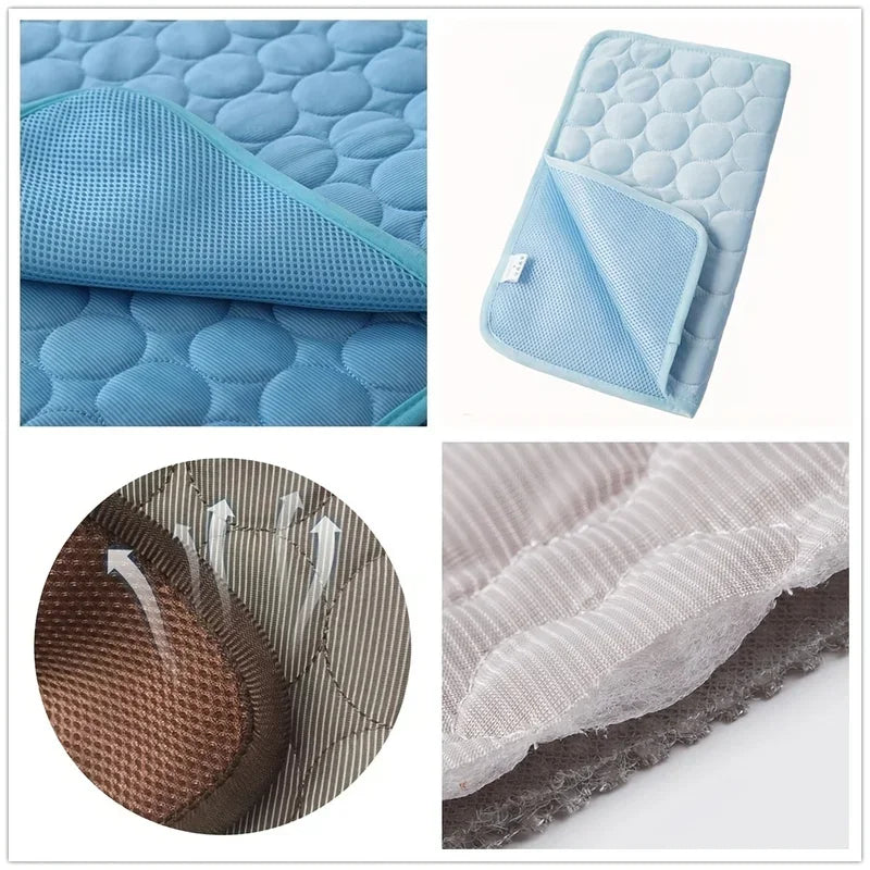 Summer Pet Dog Cooling Mat  Cold Bed Extra Large For Small Big Dogs Pet Accessories Cat Durable Blanket Sofa Cat Ice Pad Blanket