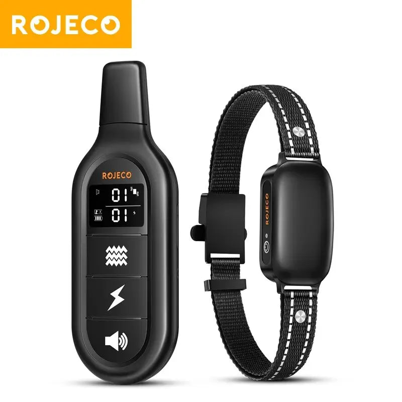 ROJECO Electric Dog Training Collar with Remote & Waterproof Design