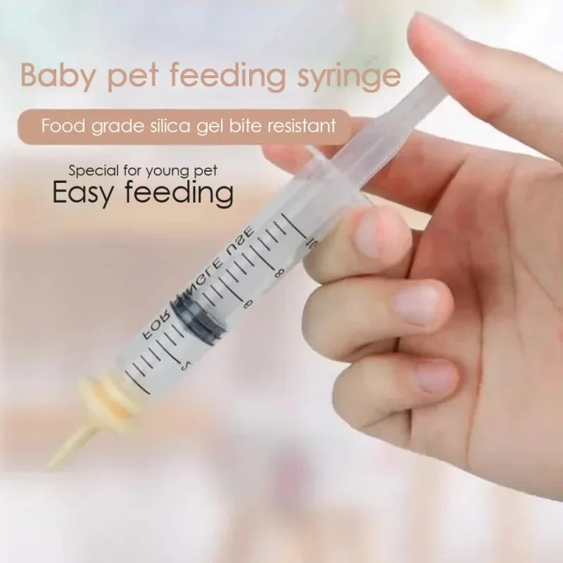 Newborn Pet Feeding Nipple & Bottle – Silicone Pacifier for Puppies & Kittens
