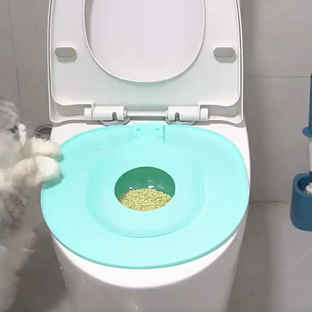 Cat Toilet Training Kit Reusable rinal Seat Potty Litter Box Trainer Pet Potty Training Seat Pet Cleaning Supplies
