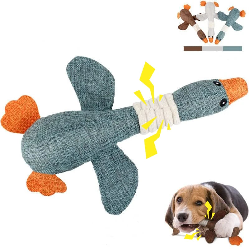 Pet Toys Wild Goose Resistant Squeaky Toys for Small Middle Large Dogs Chew Teeth Cleaning Toys Pet nteractive Training Supplies