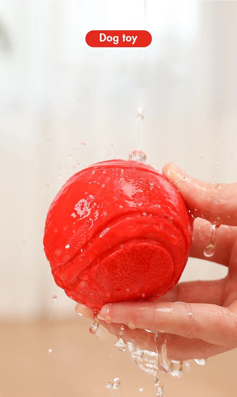 Indestructible Chew Proof Rubber Ball S to L Size Durable Bouncy Dog Toy for Pets Training Interactive Chew Resistant Molar Ball