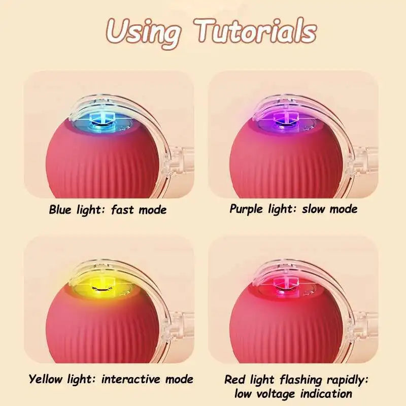 Smart Dog Interactive Ball Toys Automatic Rolling Ball Rechargeable Electric Pet Interactive Toy Dog Cat Training Imitate Mouse