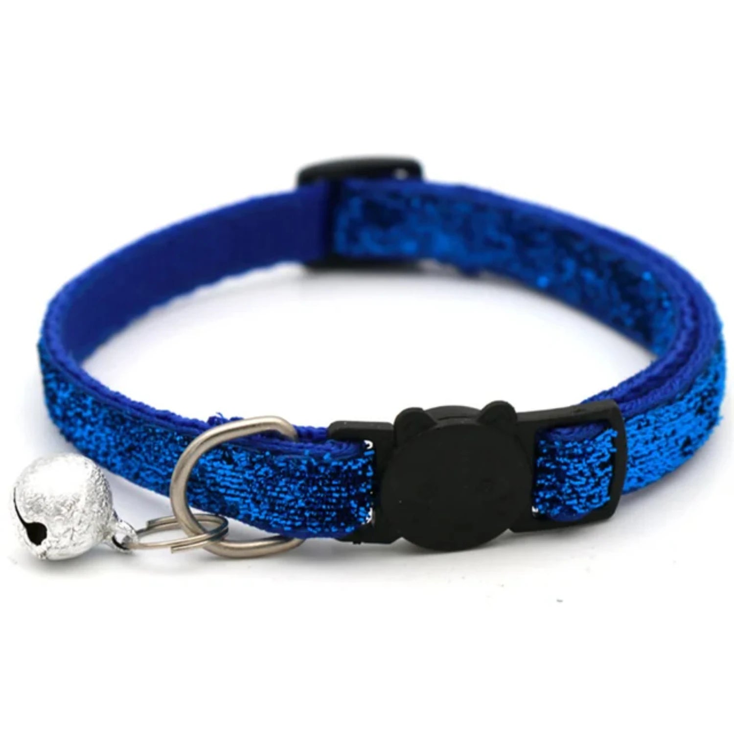 2PCS   Cat Collar Adjustable with Bell Breakaway Adjustable Kitten Cat Sequin Collar Neck Strap Cat Pet Supplies Puppy Accessori
