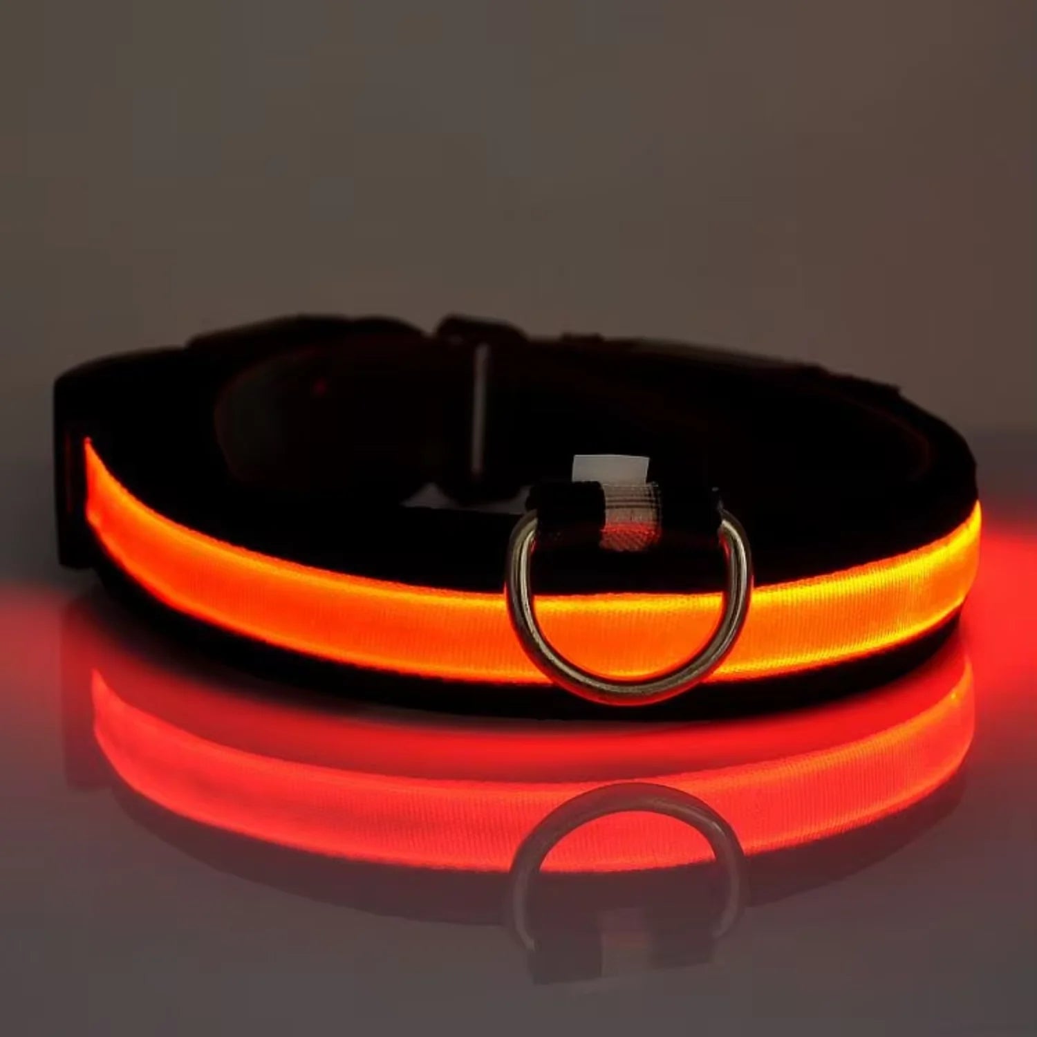 Waterproof  Light  Reflective Pet Adjustable Usb Type-C Recharge Luxury Led Luminous Collar For Dog