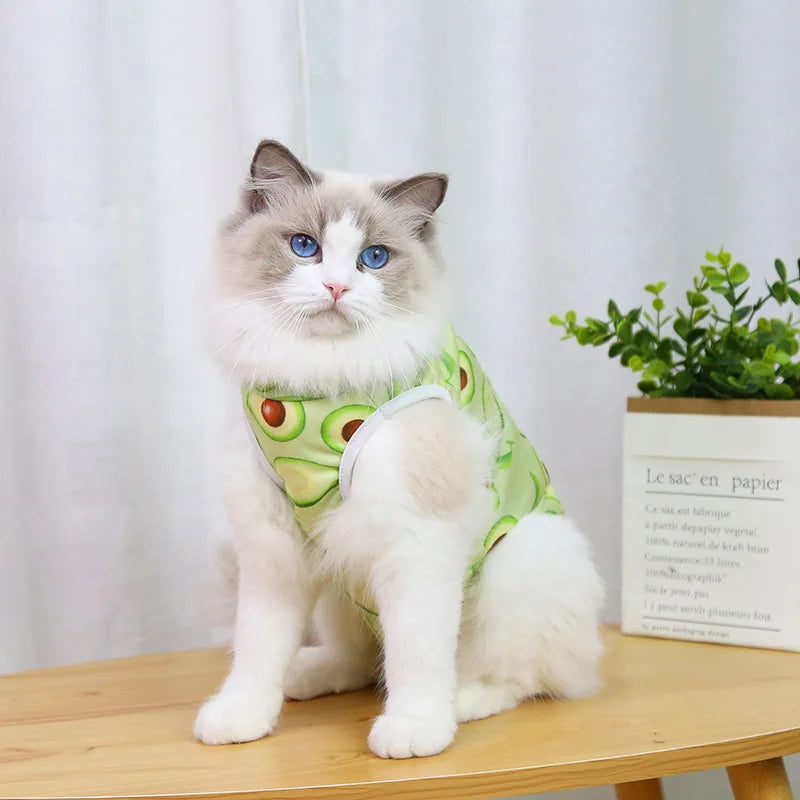 Cat Anti-licking Sterilization Clothes Pet Surgery Suit for Small Dog Cat Weaning Breathable Puppy Anti-scratch Body Strap Vest