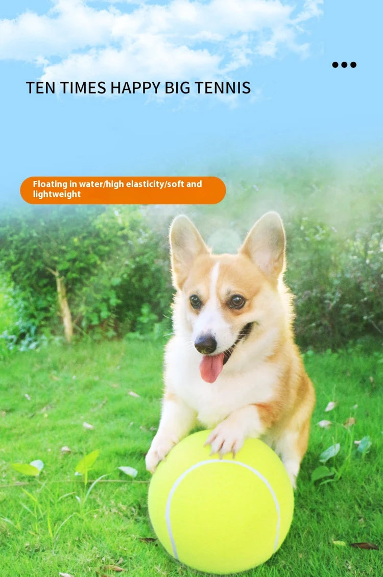 1 Pack 9.5 inch  Tennis Ball Large Dog Tennis Ball Pet Balls for Dogs for Outdoor/Indoor Sports Dog Gift Training Supplies