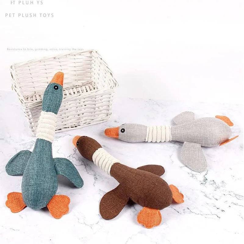 Pet Toys Wild Goose Resistant Squeaky Toys for Small Middle Large Dogs Chew Teeth Cleaning Toys Pet nteractive Training Supplies