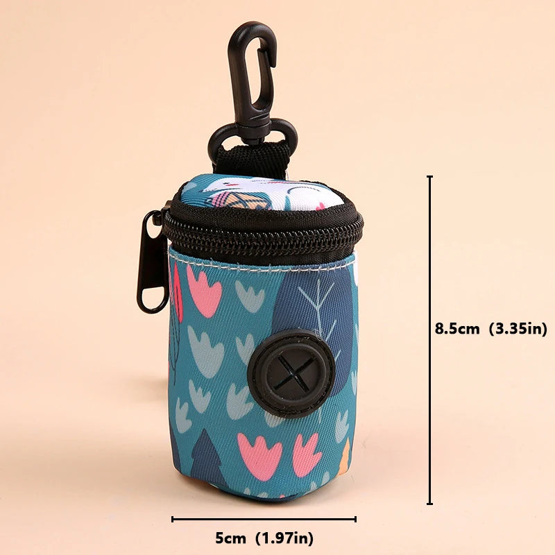 Pet feces bag can be hung with Portable Hanging with Buckle Dogs Waste Bagoutdoor pet training miscellaneous storage bag