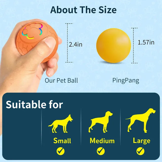 Smart  Toy Balldog ball automaticPet Toy Ball USB Automatic Bouncing Rolling Toy Ball With RGB Lights Puppy Cat Product