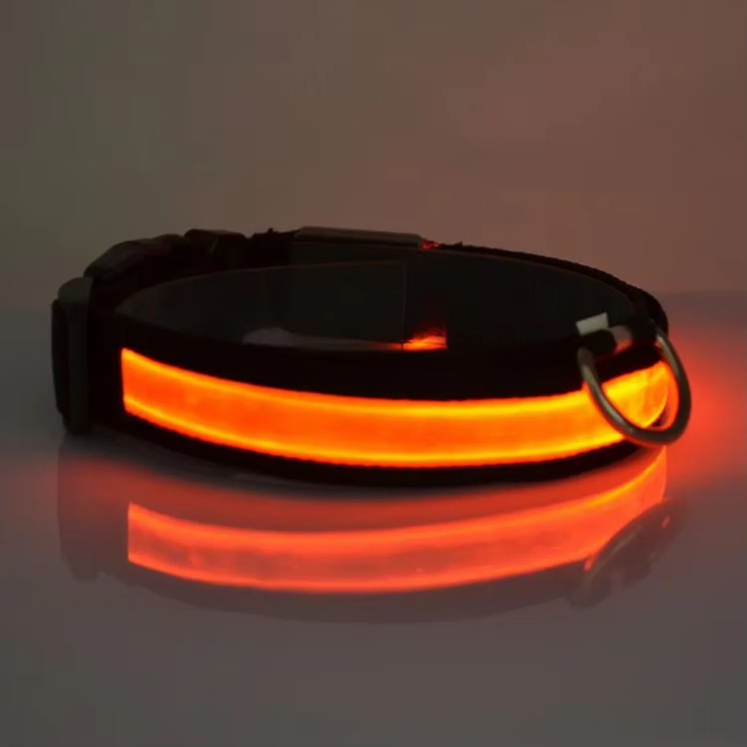 Waterproof  Light  Reflective Pet Adjustable Usb Type-C Recharge Luxury Led Luminous Collar For Dog