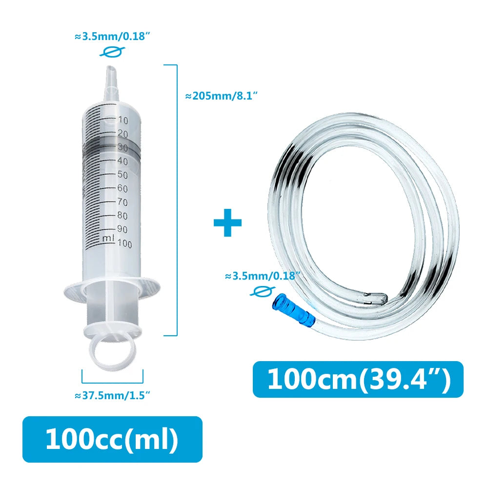 Large Capacity Reusable Syringe Pump – 100-550ml