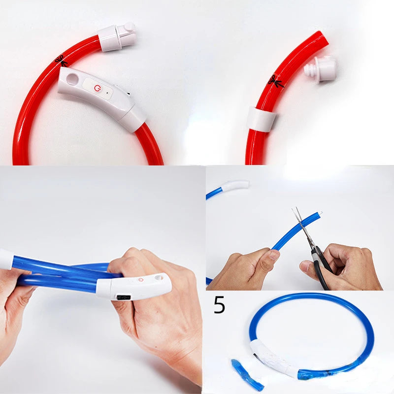 LED Luminous Pet Collar – USB Rechargeable