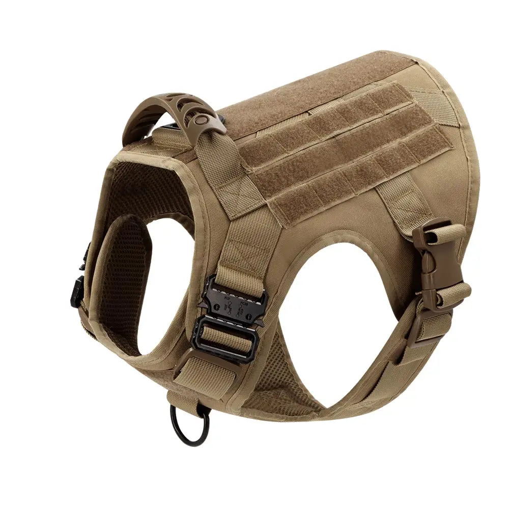 Large Dog Harness Vest with Leash & Molle Pouches