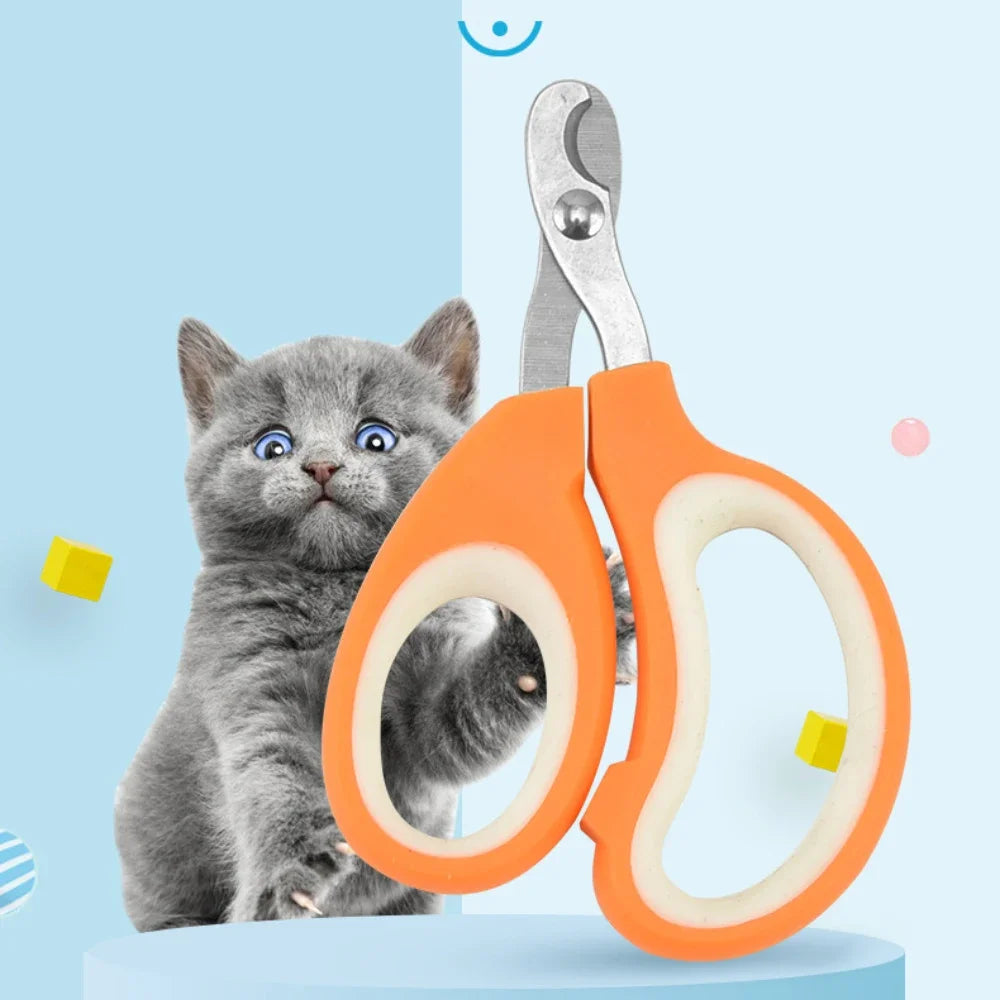 Professional Cat Nail Clippers Half Moon Nail Scissors for Cat Dog Stainless Steel kitten Puppy Claws Cutter Pet Nail Clippers
