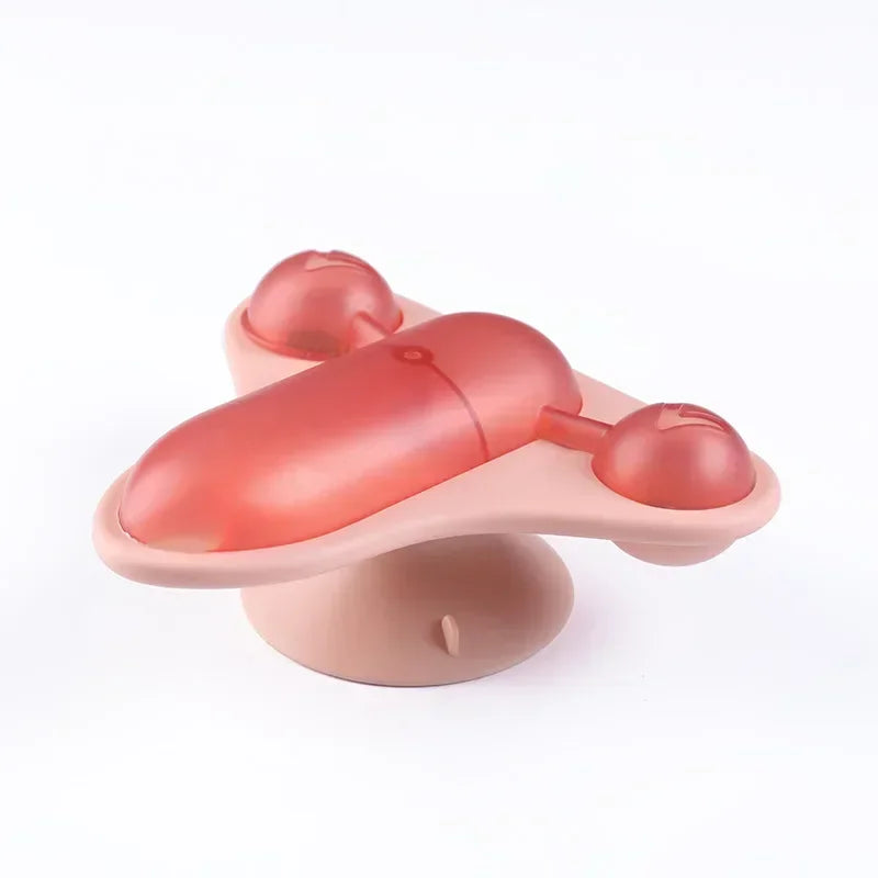 Rotating Flying Chair Cat Teaser Toy Vertigo Small Aircraft Food Leakage Cat Toy Cat Toys Interactive Pet Products