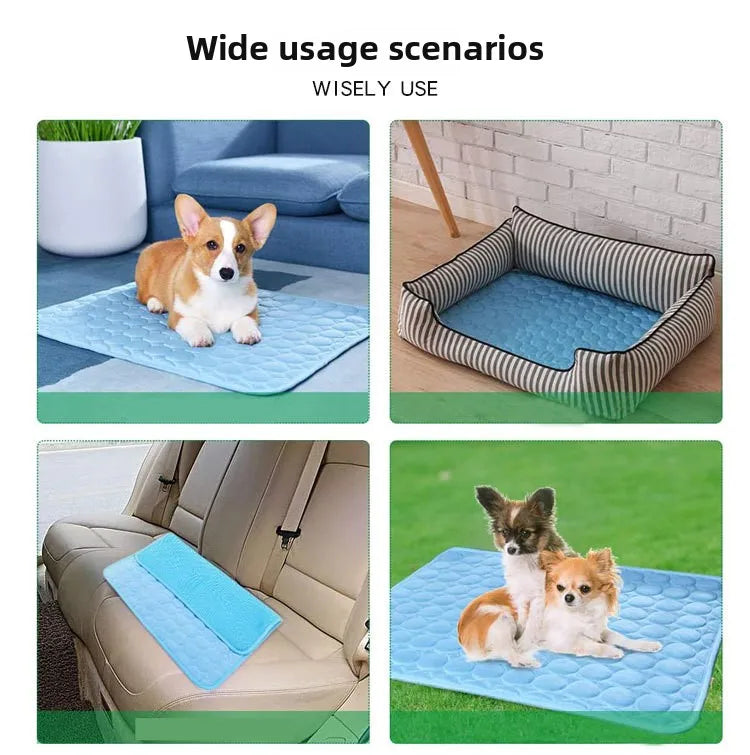 Summer Pet Dog Cooling Mat  Cold Bed Extra Large For Small Big Dogs Pet Accessories Cat Durable Blanket Sofa Cat Ice Pad Blanket
