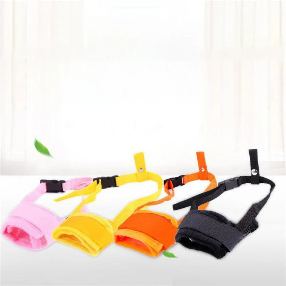 Anti Barking Dog Muzzle for Dogs Adjustable Mesh Breathable Pet Mouth Cover Muzzle for Small Medium Dog Anti-biting Pet Supplies