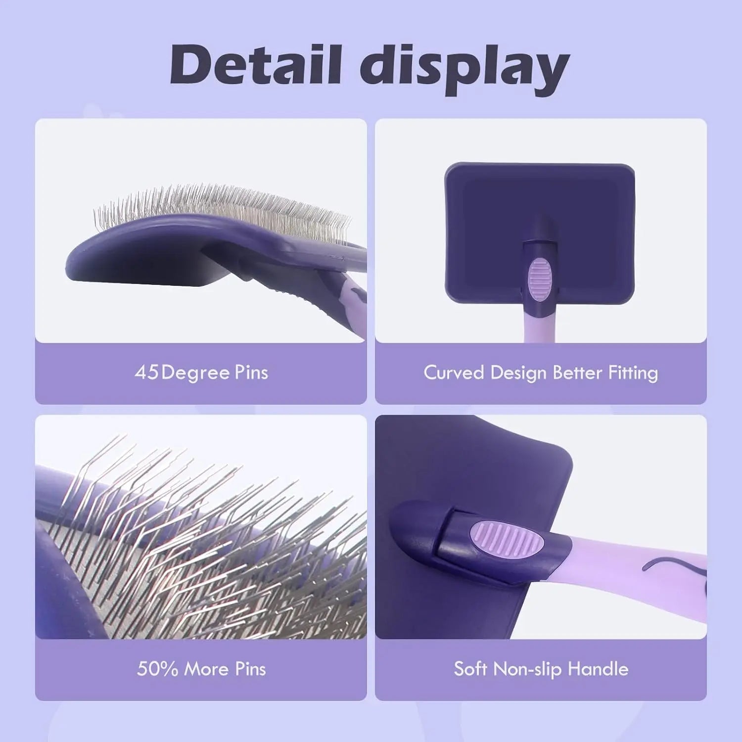 Dog Brush for Poodles Grooming Brush for Dematting Detangle Poodles German Shepherd Hair Pitbulls Yorkies Retriever Bathing