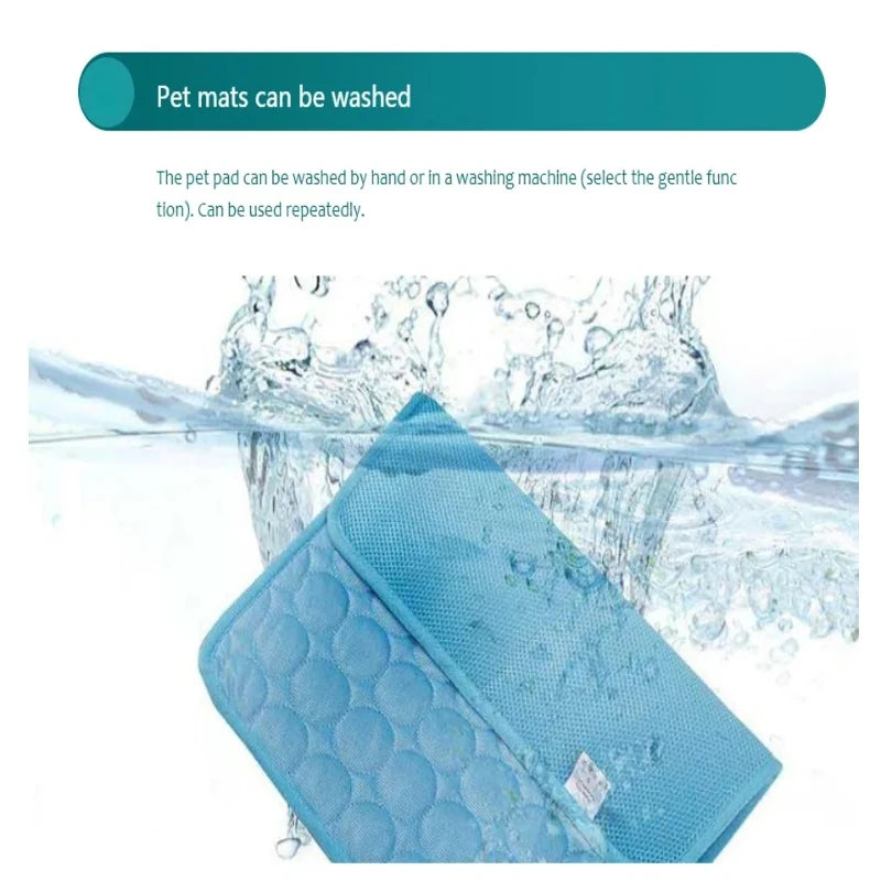 Summer Pet Dog Cooling Mat  Cold Bed Extra Large For Small Big Dogs Pet Accessories Cat Durable Blanket Sofa Cat Ice Pad Blanket