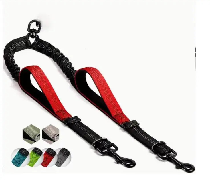 Dual Dog Leash Coupler – Padded, No-Tangle Design