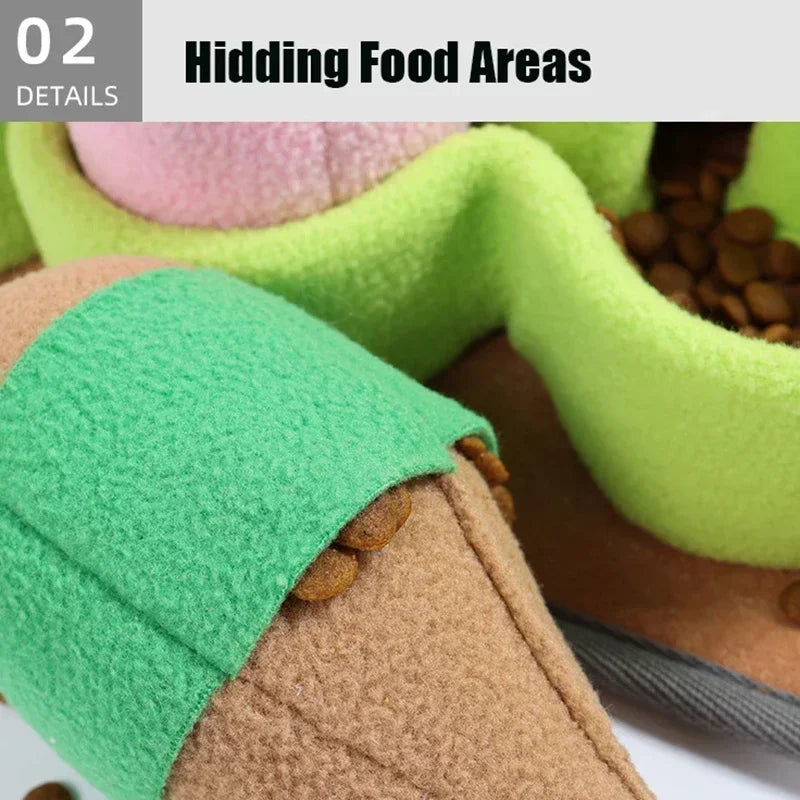 Puzzle Dog Toy Pet Dog Snuffle Toy Pet Interactive Training Plush Molars Toys Slow Food Picking Game Pet Baby Educational Toys