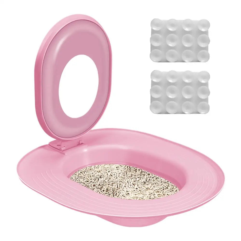 Cat Toilet Training Kit Reusable rinal Seat Potty Litter Box Trainer Pet Potty Training Seat Pet Cleaning Supplies