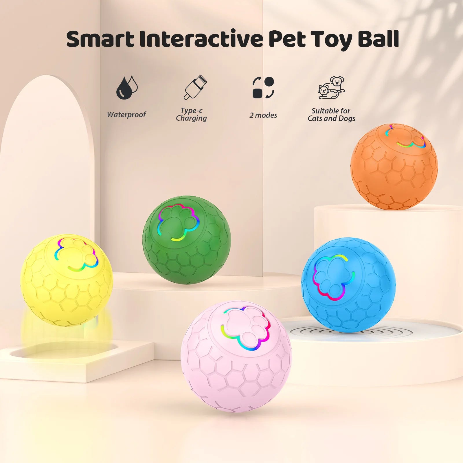 Smart Interactive Dog & Cat Toy Ball
