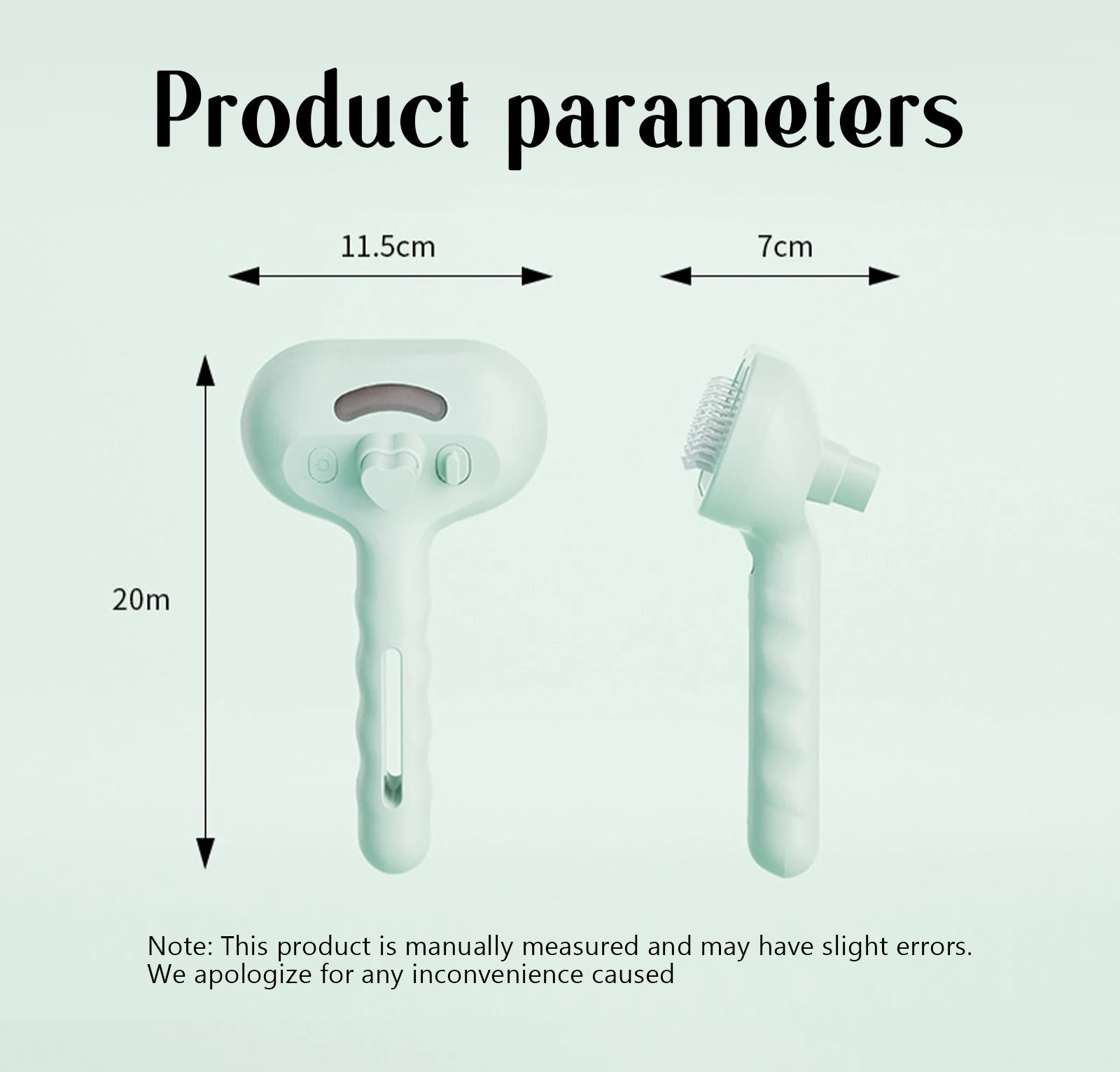 Dog Steam Comb Pet Massage Brush USB Charging Safe Round Head Soft Teeth Spray Hair Removal Comb Universal for Cats Dogs