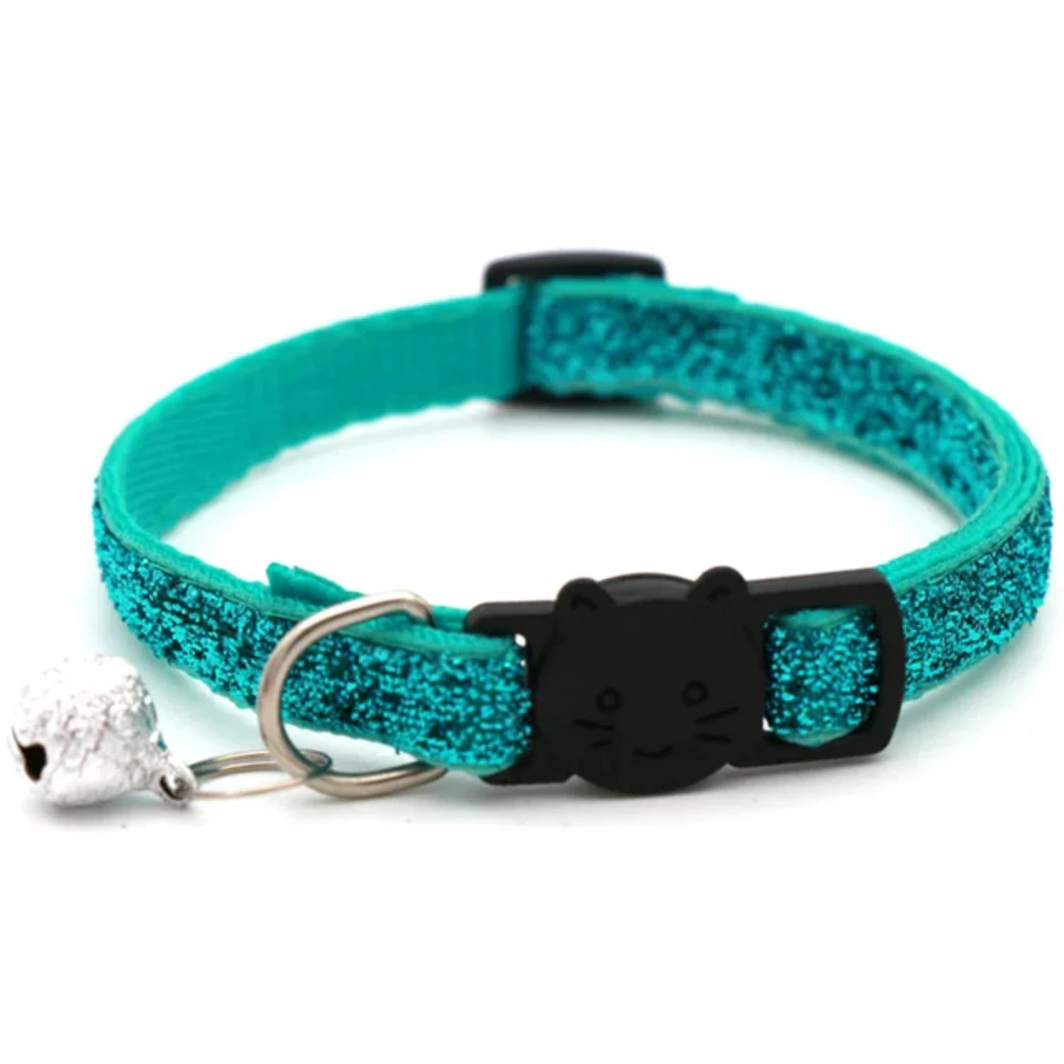 2PCS   Cat Collar Adjustable with Bell Breakaway Adjustable Kitten Cat Sequin Collar Neck Strap Cat Pet Supplies Puppy Accessori