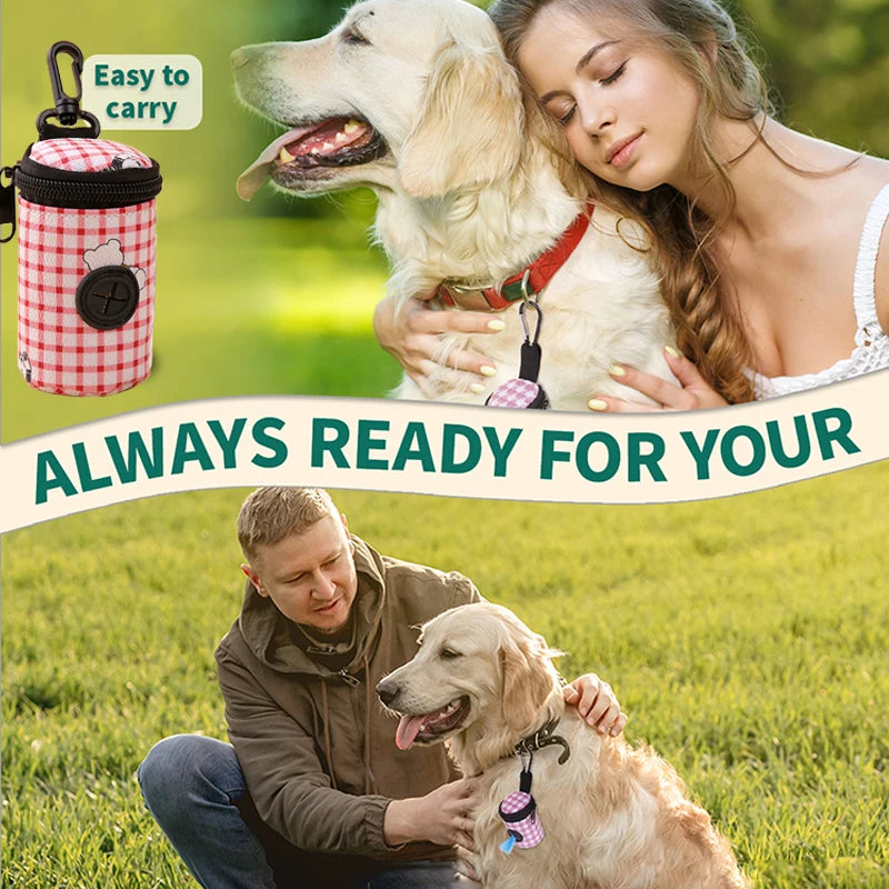 Pet feces bag can be hung with Portable Hanging with Buckle Dogs Waste Bagoutdoor pet training miscellaneous storage bag